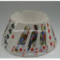 Poker Ashtray Ceramic Bridge Cigarette Holder